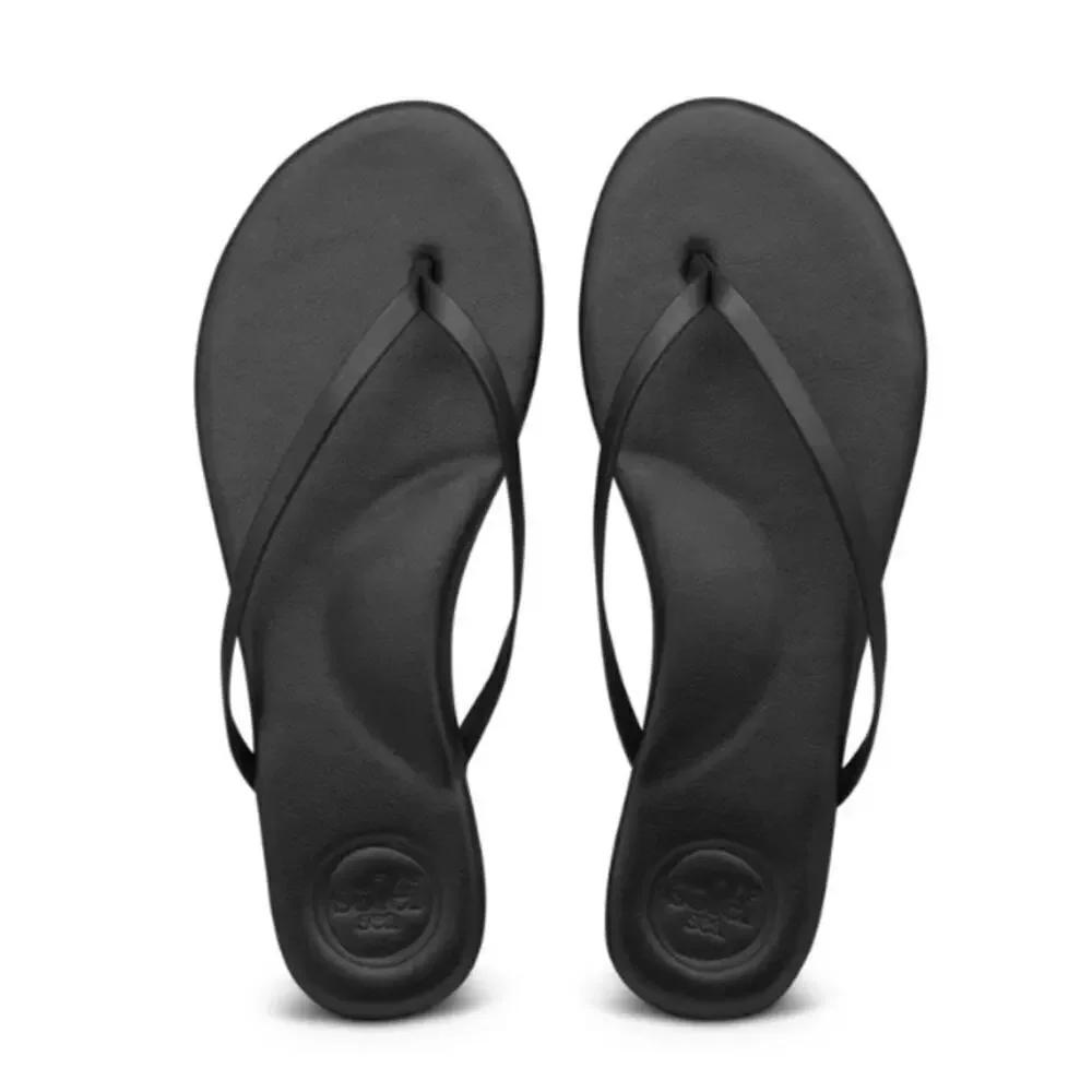 Solei Sea Women's Black Out Indie Flip Flop Sandals Size 11